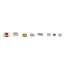250 Pieces 10-Sizes Momentary Tactile Tact Push Button Switch 2/4 Pin SMD Kits