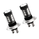 2Pieces H7-2828 7000k Cool White Car High Power Fog Driving LED Light White High Power Lamps