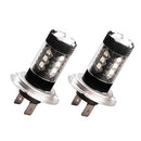 2Pieces H7-2828 7000k Cool White Car High Power Fog Driving LED Light White High Power Lamps