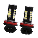 One Pair H8 /H11 White Car Energy Saving Fog Driving LED Light Bulbs 2835