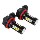 One Pair H8 /H11 White Car Energy Saving Fog Driving LED Light Bulbs 2835