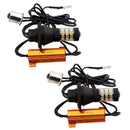 2 Pieces BAU15S 4014 60SMD Dual Color Switchback Car Reverse Turn Signal Led Light