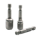 3 Pieces Hex Shank Square Head Drive Socket Extension Rod 1/4'' 3/8'' 1/2