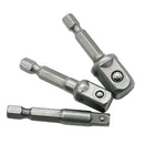 3 Pieces Hex Shank Square Head Drive Socket Extension Rod 1/4'' 3/8'' 1/2