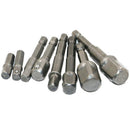 8 Pieces Hex Shank Square Head Drive Socket Extension Rod 1/4'' 3/8'' 1/2
