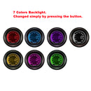 Car 2'' 52mm 7 Colors LED Backlight Turbo Boost Gauge PSI Universal