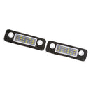 2 Pieces 3528-SMD 18LED License Number Plate Lights for Ford 2003-up Fiesta 2006-up Fusion 1996-2000 Mondeo MK
