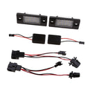 1 Pair White 18LED License Plate Lamp Light for Volkswagen Touareg Tiguan Golf Passat