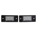 1 Pair White 18LED License Plate Lamp Light for Volkswagen Touareg Tiguan Golf Passat