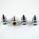 4 Pieces Universal Car/Truck Tire/Wheel Bike Stem Air Valve Protection Cap Cover Silver