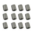 12 Pieces Wheel Tire Valve Stem Caps For TPMS Standard Valve Grey
