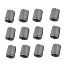 12 Pieces Wheel Tire Valve Stem Caps For TPMS Standard Valve Grey