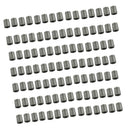 100 Pieces Wheel Tire Valve Stem Caps For TPMS Standard Valve Grey