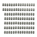 100 Pieces Wheel Tire Valve Stem Caps For TPMS Standard Valve Grey