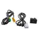 Car Speaker Interface USB and 3.5mm Aux Audio Input Adapter for VW Passat CC