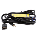 Car 3.5mm MP3 Player AUX In Interface Adapter with USB For VW Seat Vario Skoda Octavia Ford