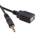 Car 3.5mm MP3 Player AUX In Interface Adapter with USB For VW Seat Vario Skoda Octavia Ford