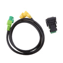 Car USB AUX Audio Cable Switch Socket & Black Cable for VW Jetta/GLI MK5 2006-2010