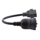 Truck Scanner Code Reader Device OBD2 16 to 9 Pin Adapter Connector Cable