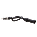 25cm Car FM & AM Antenna Male To Female Adapter Extension Cable Cord Wire Black