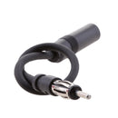 25cm Car FM & AM Antenna Male To Female Adapter Extension Cable Cord Wire Black