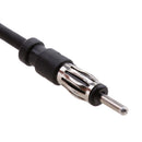 25cm Car FM & AM Antenna Male To Female Adapter Extension Cable Cord Wire Black