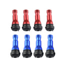 4pcs Red TR413 Tubeless Clamp-in Tire Valves 11.5mm/0.4'' Rim Hole Car