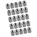 25 Pieces Chrome Plated Plastic Wheel Hex Tire Tyre Valve Stem Caps TPMS