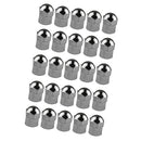 25 Pieces Chrome Plated Plastic Wheel Hex Tire Tyre Valve Stem Caps TPMS