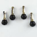 4 Pieces Car Truck 20008 46mm Length Straight Metal Tubeless Tire Valve Stem Kits Chrome