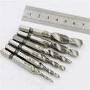 6 Pieces M3 M4 M5 M6 M8 M10 HSS Tap Drill Bit Assortment