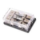 3-Way 3X AGU In-Line Fuse Holder Distribution Block Car Stereo Audio 60A