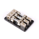 3-Way 3X AGU In-Line Fuse Holder Distribution Block Car Stereo Audio 60A