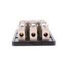 3-Way 3X AGU In-Line Fuse Holder Distribution Block Car Stereo Audio 60A
