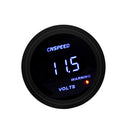 2 Inch Round Blue LED Digital Volt Meter Gauge 12V Voltmeter Auto Car Truck