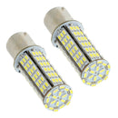 2 Pieces 12V BA15S 3014 SMD White 6000-7000K LED Bulb Car Signal Light