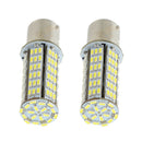 2 Pieces 12V BA15S 3014 SMD White 6000-7000K LED Bulb Car Signal Light