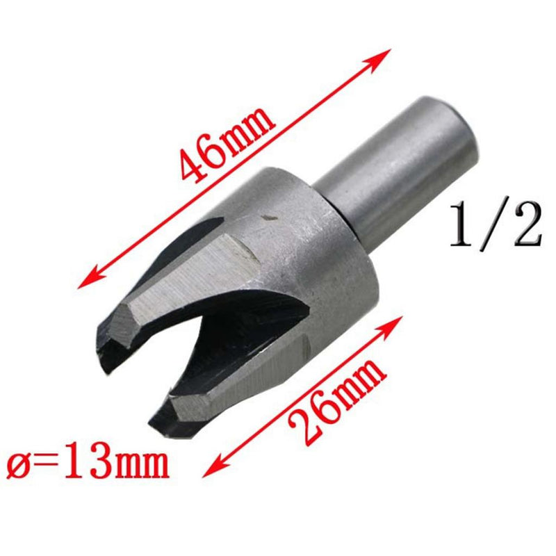 1 Set of 8 Pieces Wood Plug Cutter Straight/Tapered Claw Type Drill Bit Sets