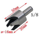 1 Set of 8 Pieces Wood Plug Cutter Straight/Tapered Claw Type Drill Bit Sets