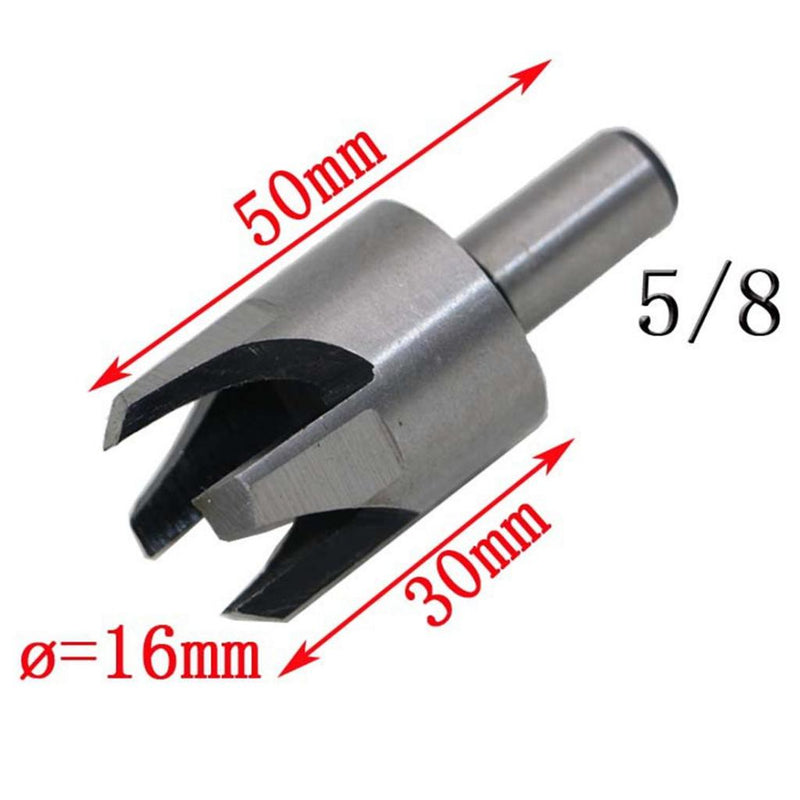 1 Set of 8 Pieces Wood Plug Cutter Straight/Tapered Claw Type Drill Bit Sets