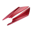 4pcs Red Car Front Bumper Lip Splitter Spoiler Plastic Easy Installation