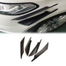 4 Pieces Car Universal Front Bumper Spoiler Lip Splitter Fins Black