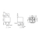 3 Pieces Heavy Duty 24V 80AMP Auto Car Van Boat Electronic 5 Pin SPST Relays