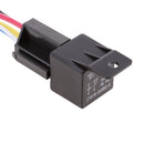 3 Sets 24V 80A Car Automotive 5 Pin SPST Relays and 5 Wires Harness Sockets