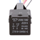 3 Sets 24V 80A Car Automotive 5 Pin SPST Relays and 5 Wires Harness Sockets