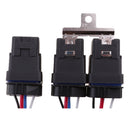 3 Sets 12V 40A Car Van Boat Electronic 4 Pin SPST Relays with Harness Socket