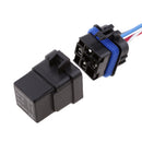3 Sets 12V 40A Car Van Boat Electronic 4 Pin SPST Relays with Harness Socket
