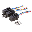 3 Sets Universal 12V SPDT 4 Pin Car Relay with 4 Wires Harness Socket 40Amp