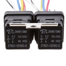 3 Sets Universal 12V SPDT 4 Pin Car Relay with 4 Wires Harness Socket 40Amp