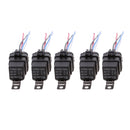 5 Sets 12V 40A SPST Automotive Car Van 5 Pin Relay 5 Wires Harness Sockets
